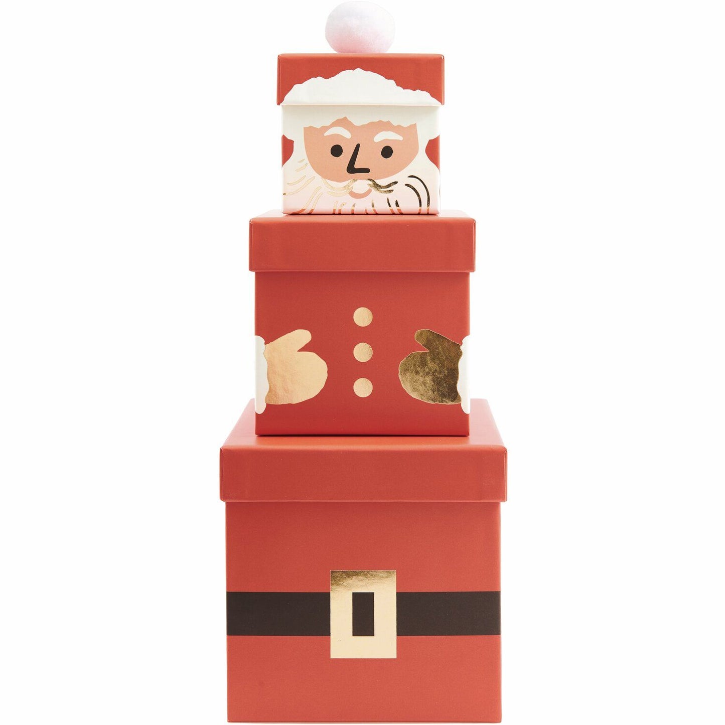 Rico Design Geschenkboxen Set Weihnachtsmann