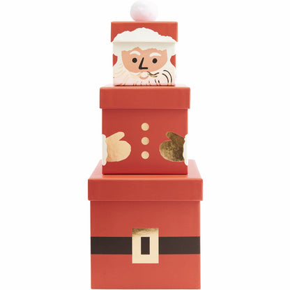Rico Design Geschenkboxen Set Weihnachtsmann