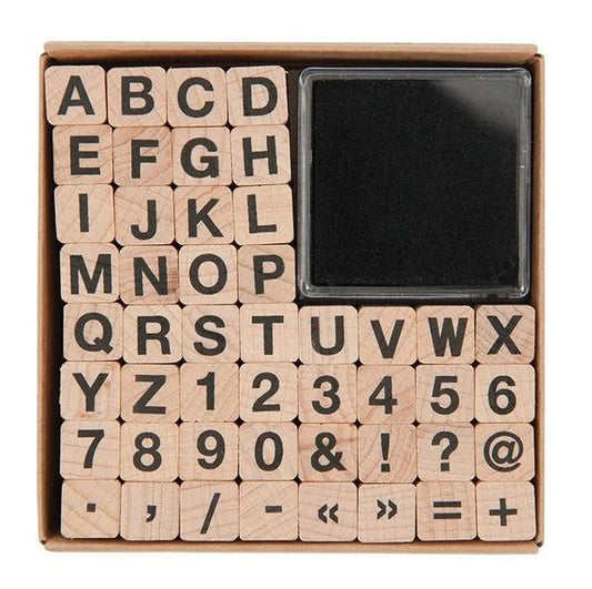 Rico Design Paper Poetry Stempelset ABC & Zahlen