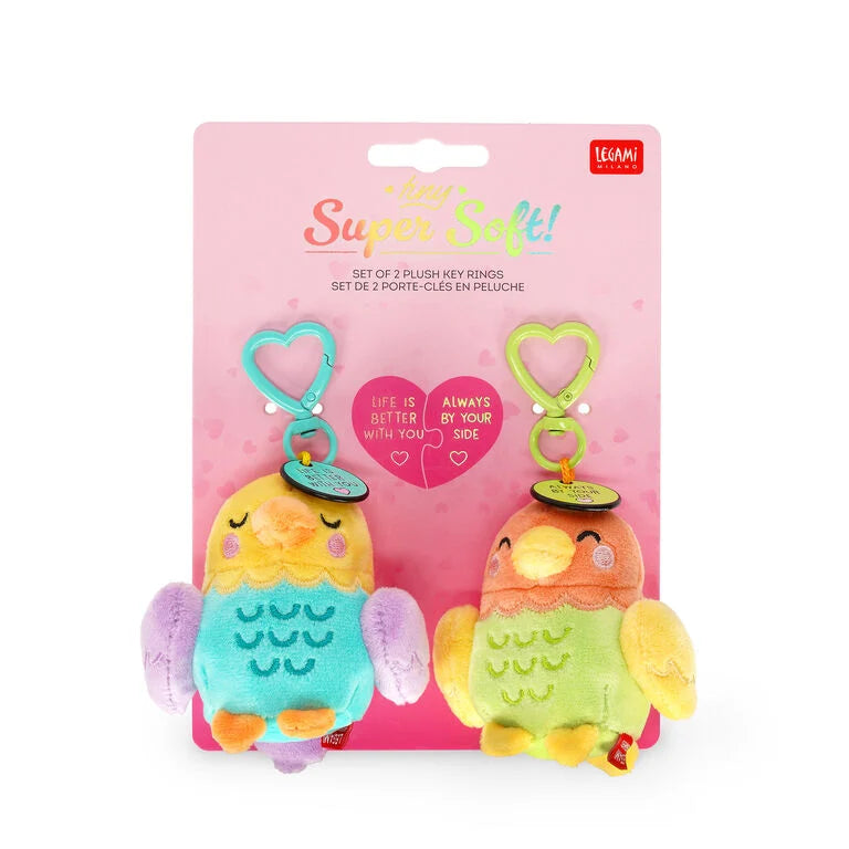 Legami 2 Plüsch-Schlüsselanhänger - Super Soft! - Tiny