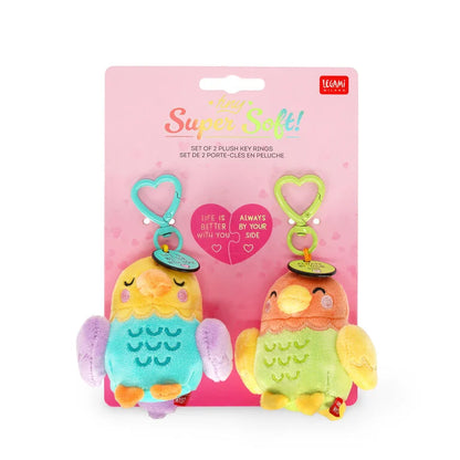 Legami 2 Plüsch-Schlüsselanhänger - Super Soft! - Tiny