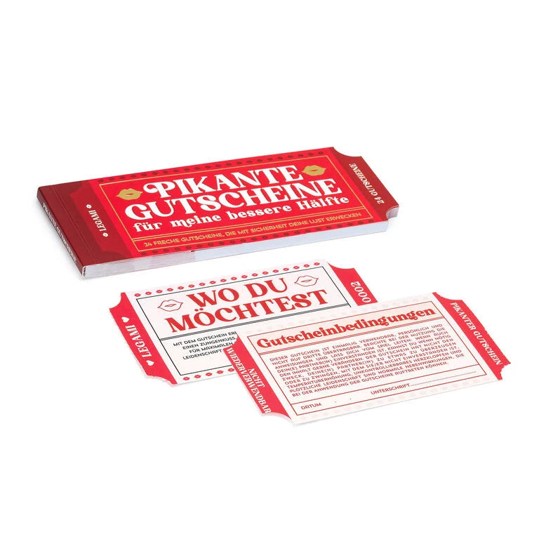 Legami Block mit 24 sexy Gutscheinen - Deutsch - Gift Vouchers