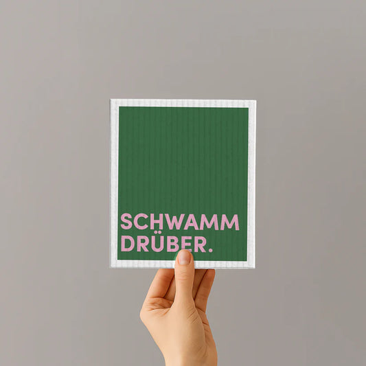 Schwammtuch - Spruch - Schwamm drüber - Nr. 12