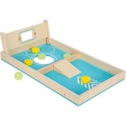 Small Foot Cornhole Set und Sling Puck Spiel Active