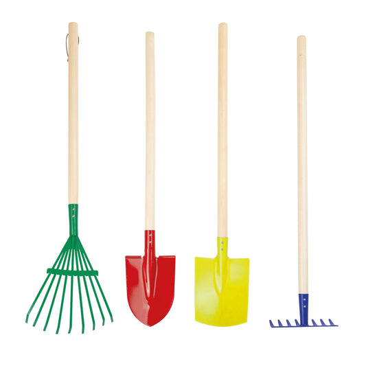 Smallfoot Gartenwerkzeug-Set kunterbunt