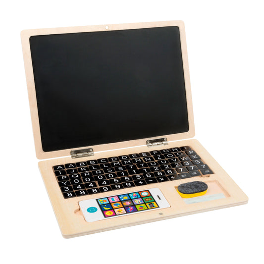 Smallfoot Holz-Laptop mit Magnettafel