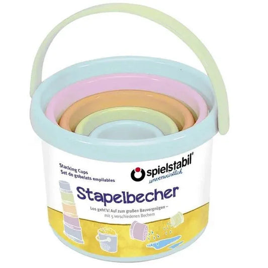 Spielstabil Stapelbecher-Set pastell 5-teilig