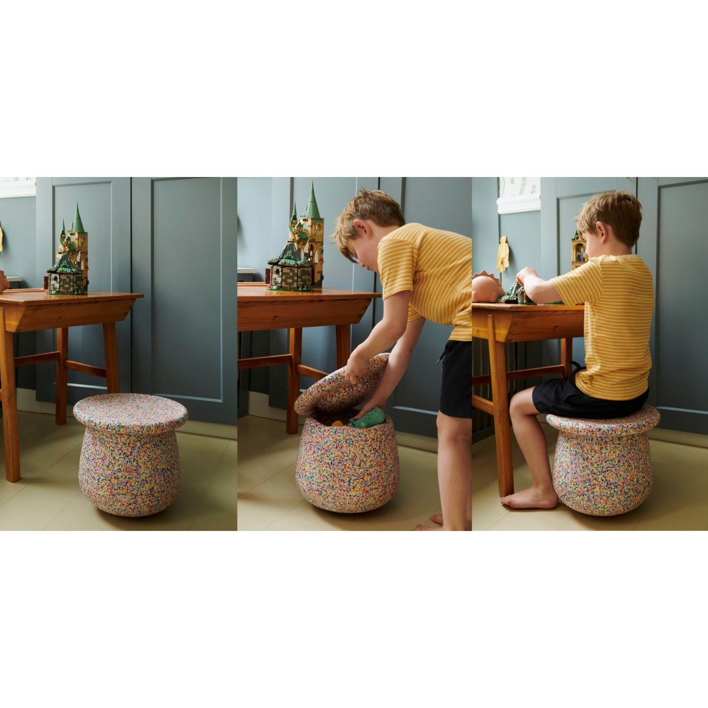 Stapelstein Base - Modularer Kinderhocker & Balance-Basis für dynamisches Sitzen