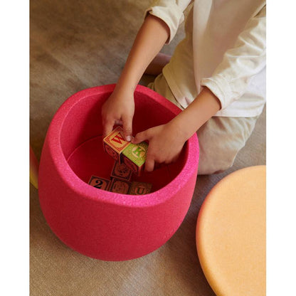 Stapelstein Base - Modularer Kinderhocker & Balance-Basis für dynamisches Sitzen