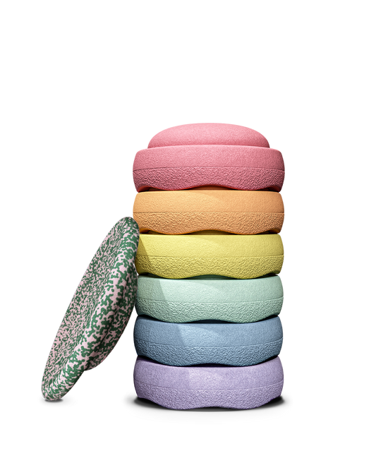 Stapelstein Blush Special Rainbow Set pastel inkl. gratis Board