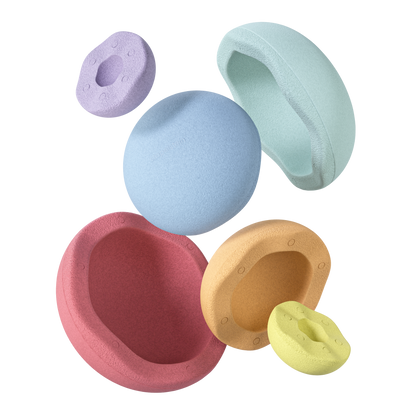Stapelstein Inside rainbow pastel