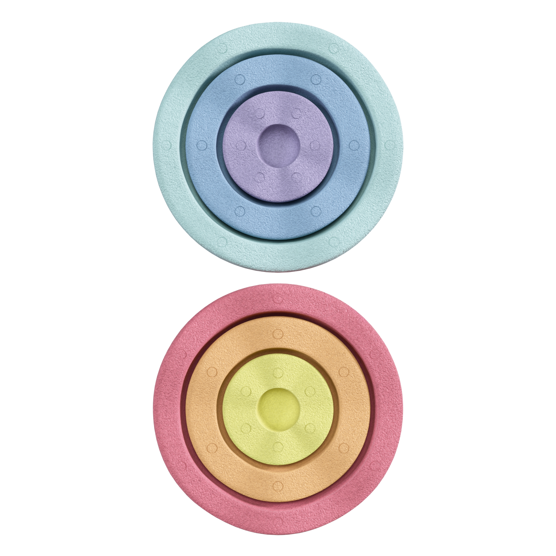 Stapelstein Inside rainbow pastel