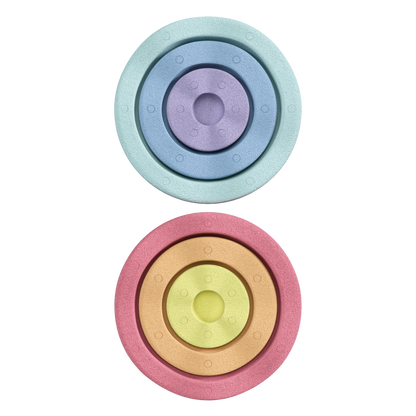 Stapelstein Inside rainbow pastel