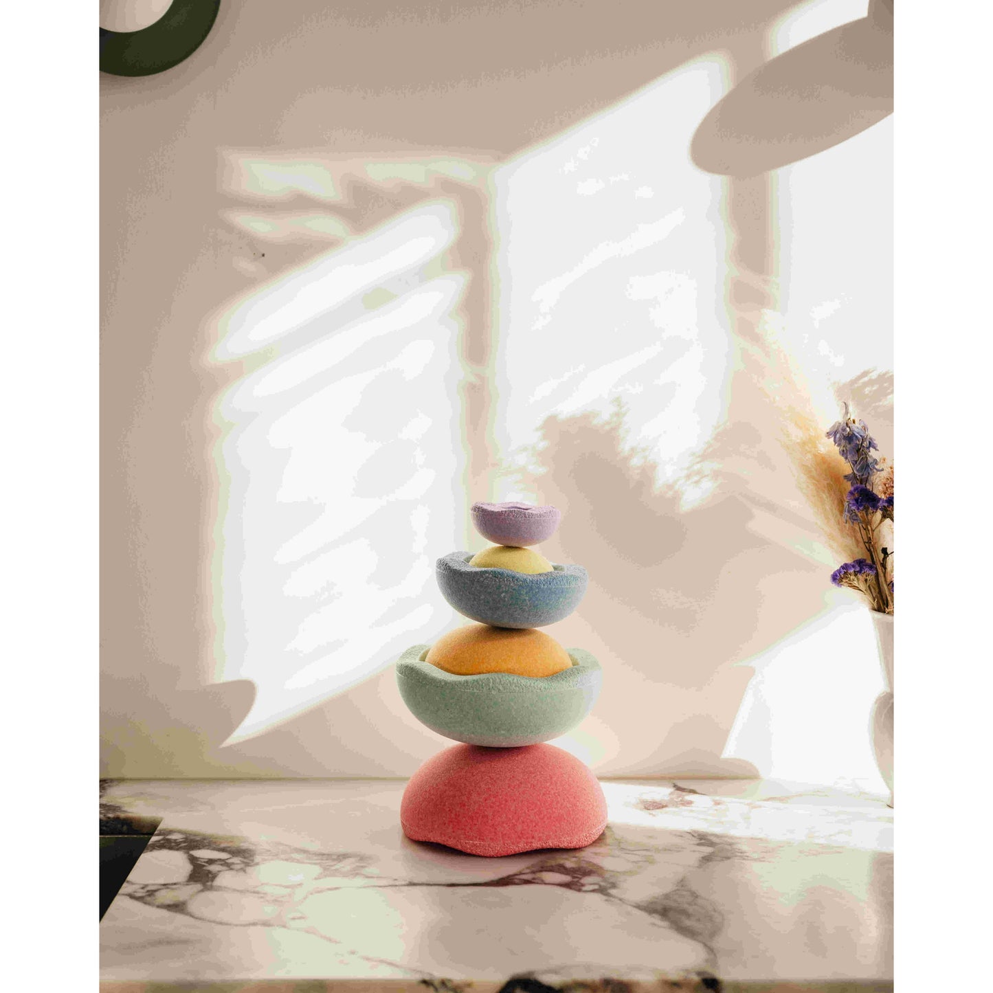 Stapelstein Inside rainbow pastel