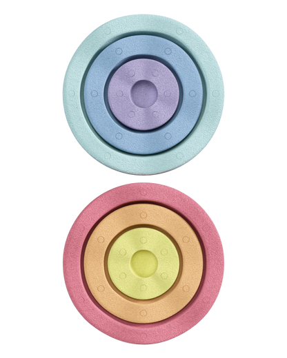 Stapelstein Inside rainbow pastel