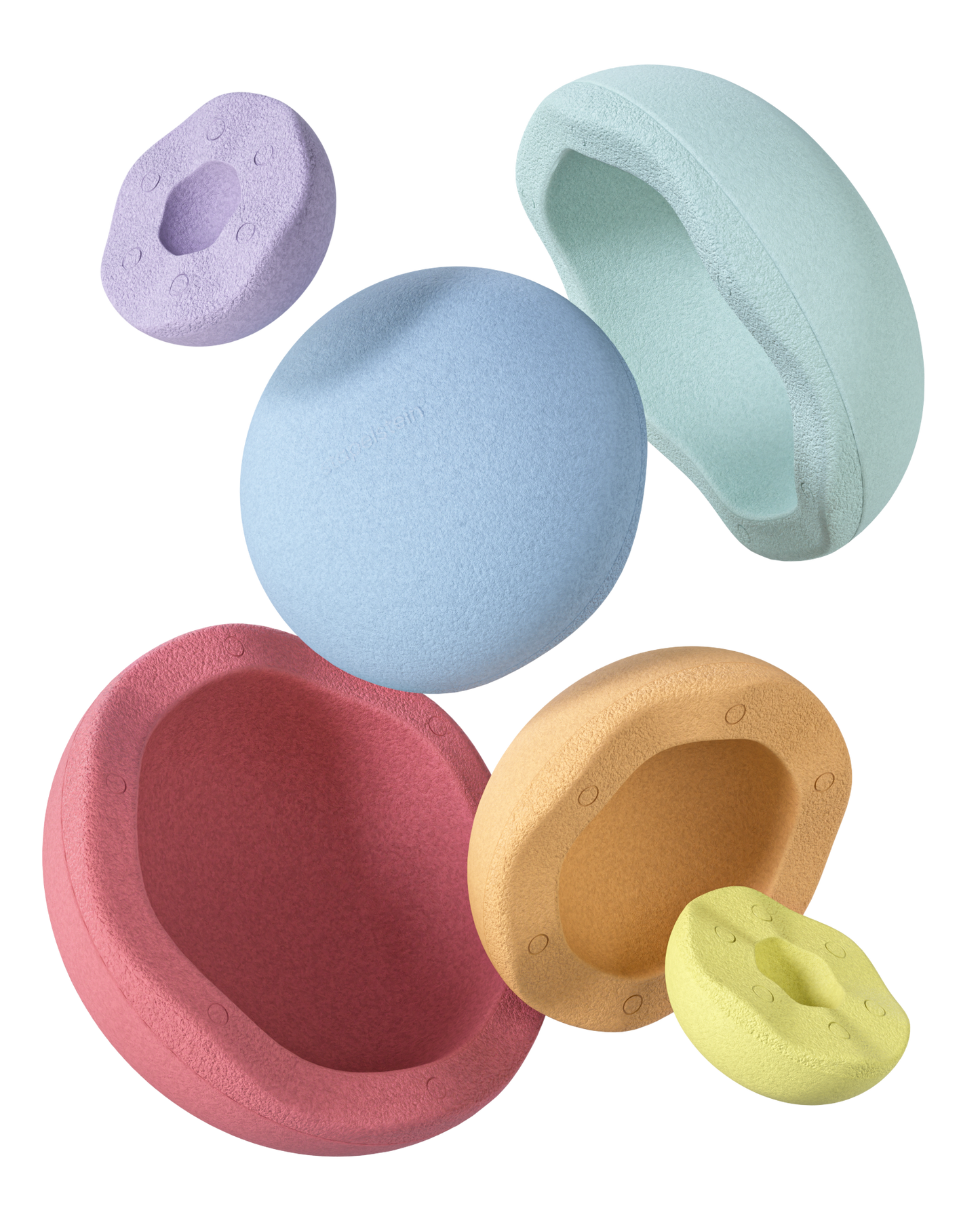 Stapelstein Inside rainbow pastel