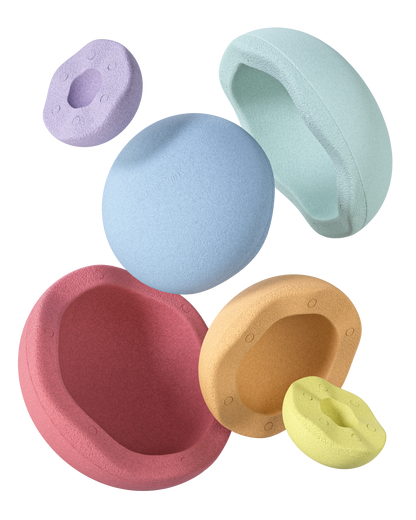 Stapelstein Inside rainbow pastel