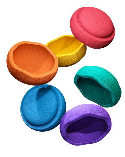 Stapelstein Spring Special Mini rainbow classic 6er Set