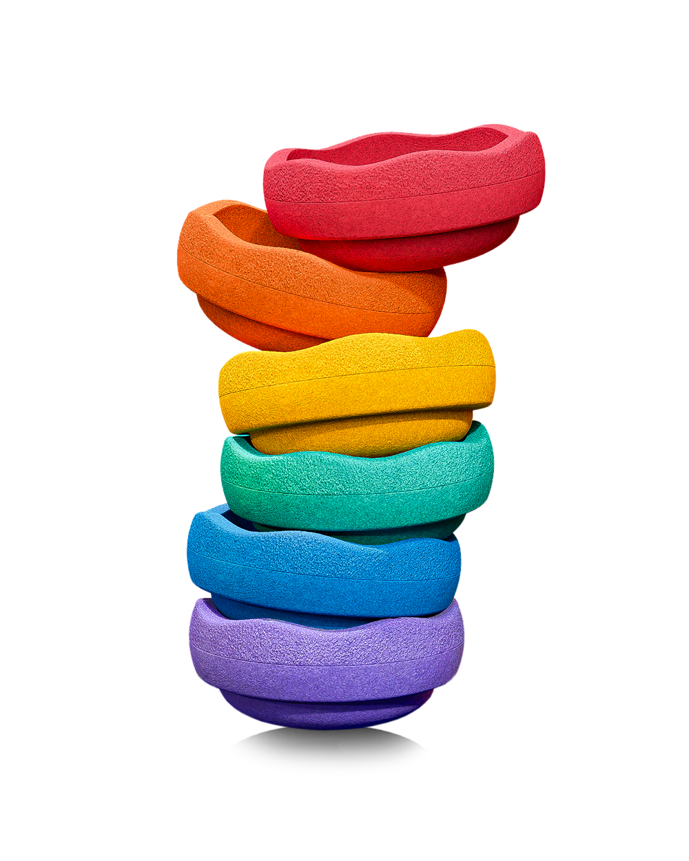 Stapelstein Spring Special Mini rainbow classic 6er Set