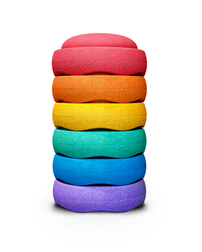 Stapelstein Spring Special Mini rainbow classic 6er Set
