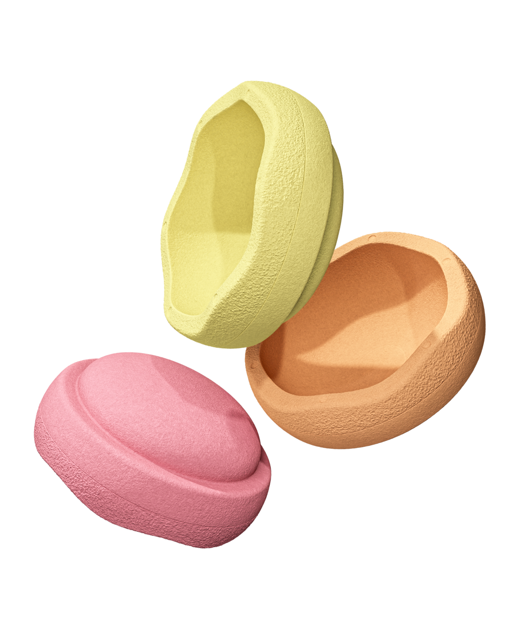 Stapelstein Original warm pastel 3er Set