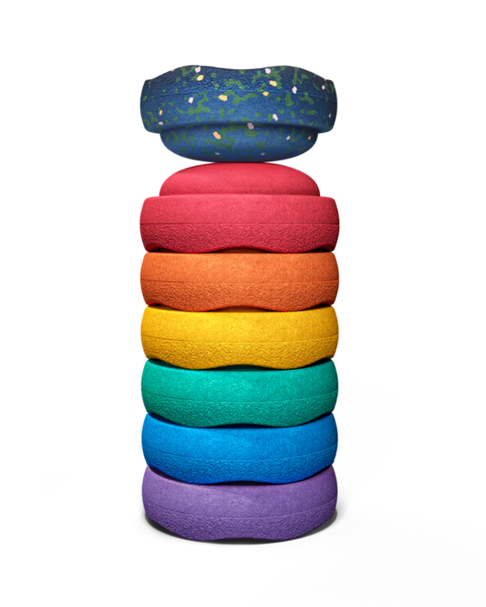 Stapelstein Spring Special Mini rainbow classic 6er Set inkl. gratis Stein