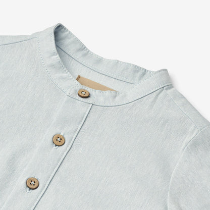 Wheat Romper Shirt Victor light blue chambray