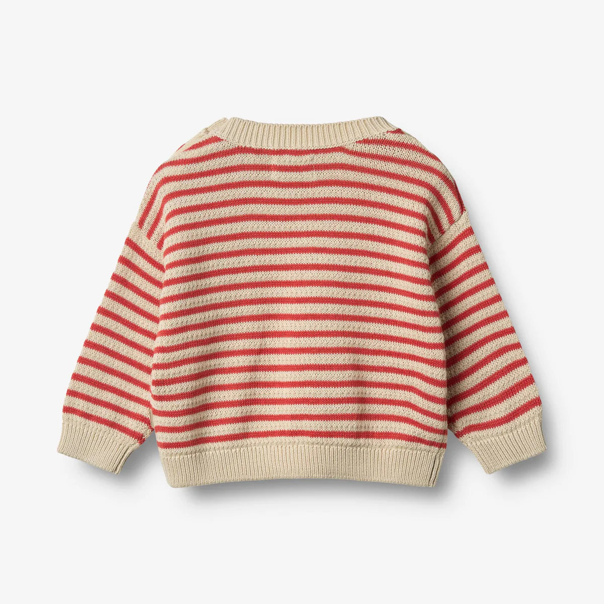 Wheat Strickpullover Leise rot gestreift