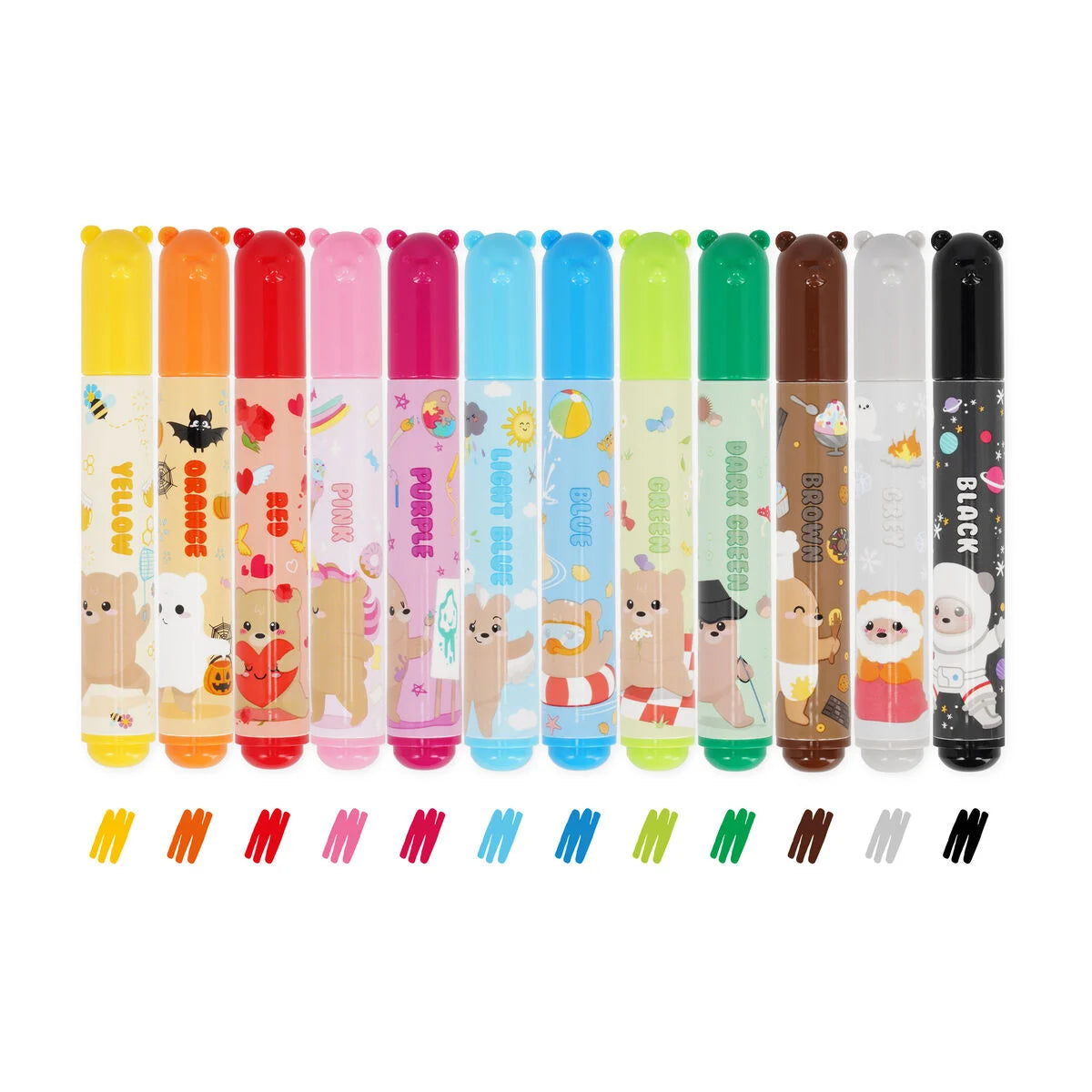 Legami Teddy Friends Filzstift Set 12 Stück