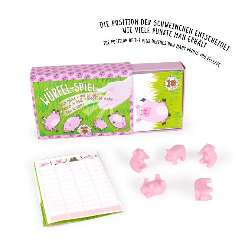 Trendhaus Schweinchen Würfelspiel