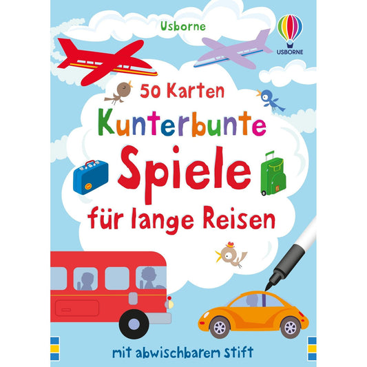 Usborne 50 Karten: Kunterbunte Spiele für lange Reisen