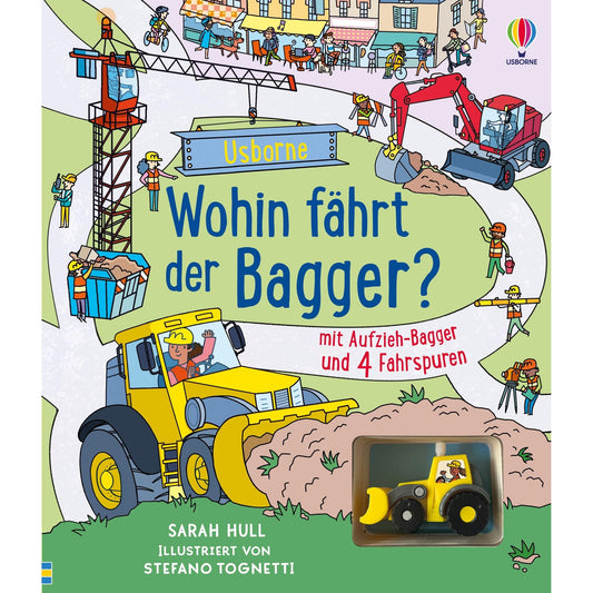 Usborne Fahrspurenbuch Wohin fährt der Bagger?