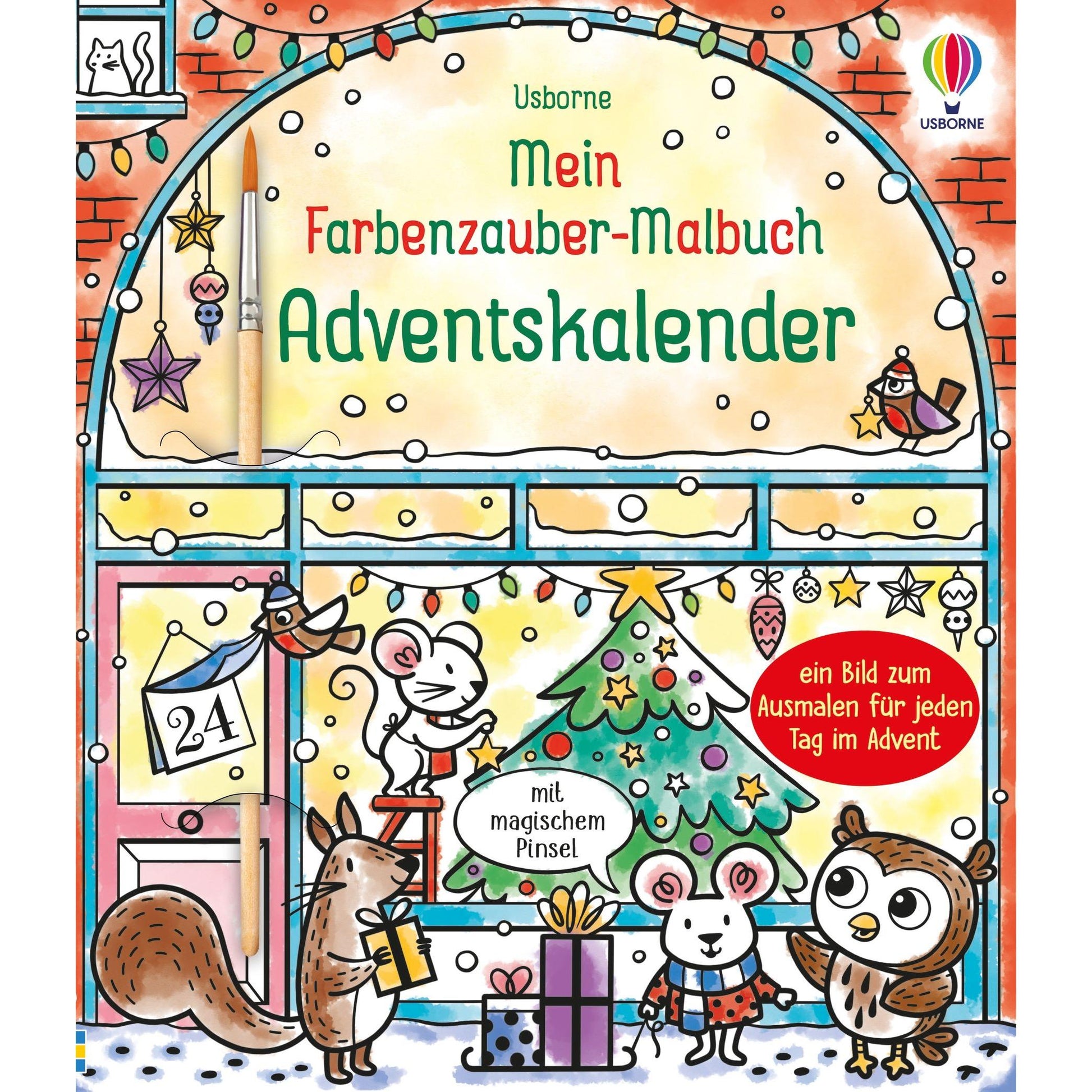 Usborne Mein Farbenzauber-Malbuch Adventskalender