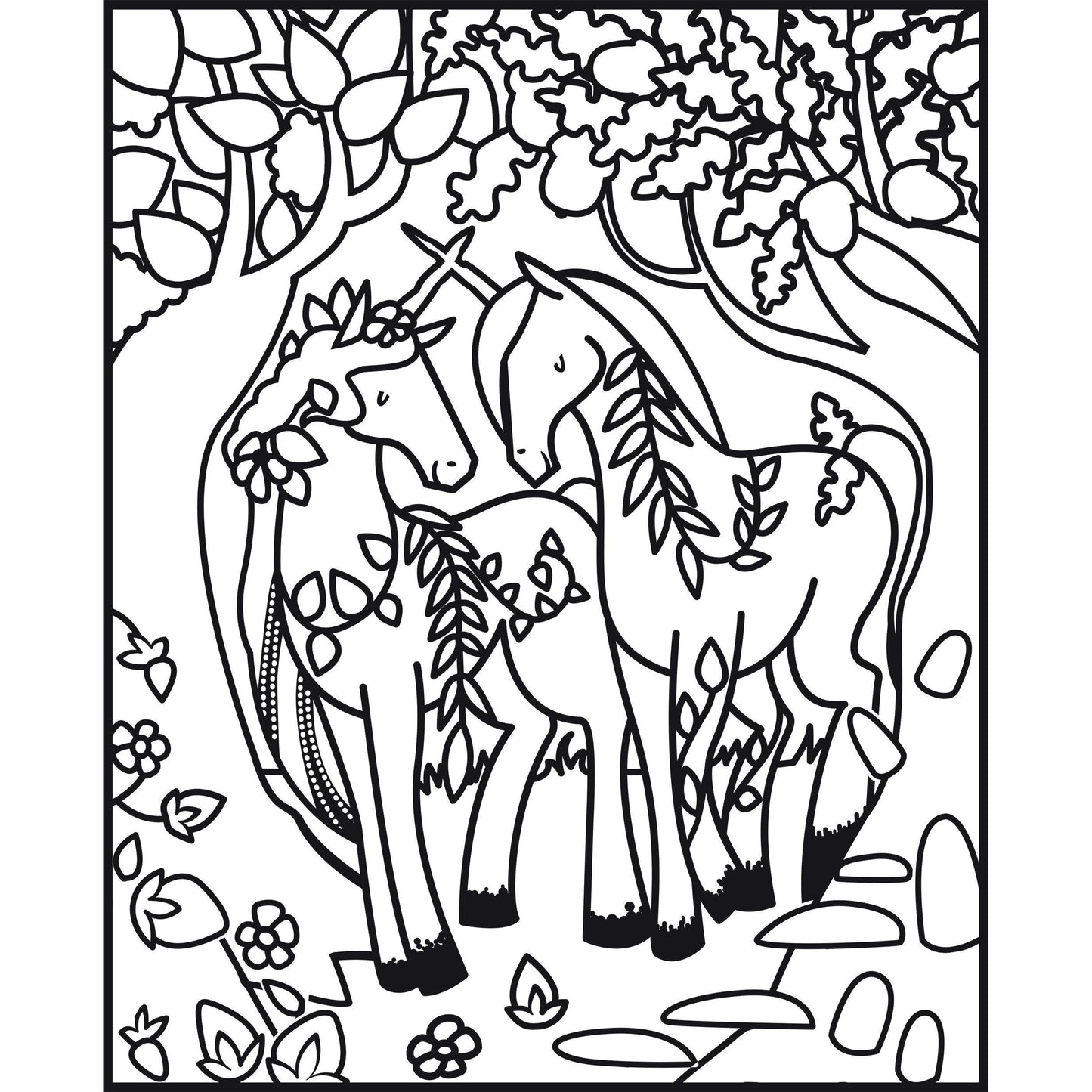 Usborne - Mein Farbenzauber- Malbuch Einhörner 6+