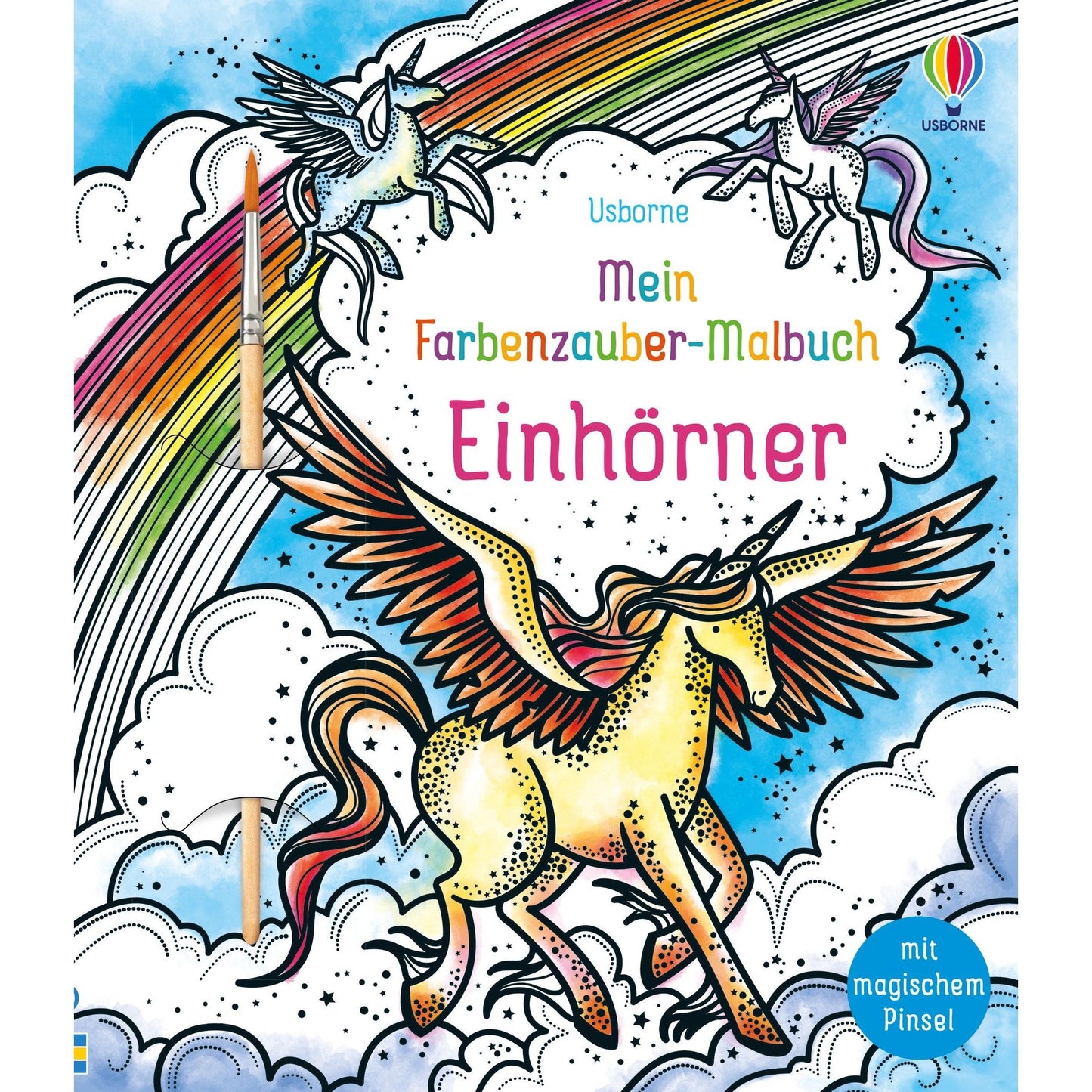 Usborne - Mein Farbenzauber- Malbuch Einhörner 6+
