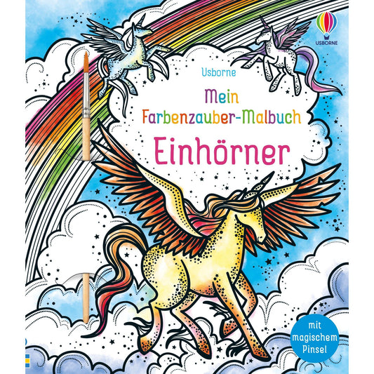 Usborne - Mein Farbenzauber- Malbuch Einhörner 6+