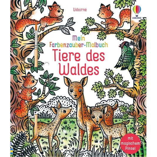 Usborne Mein Farbenzauber-Malbuch Tiere des Waldes