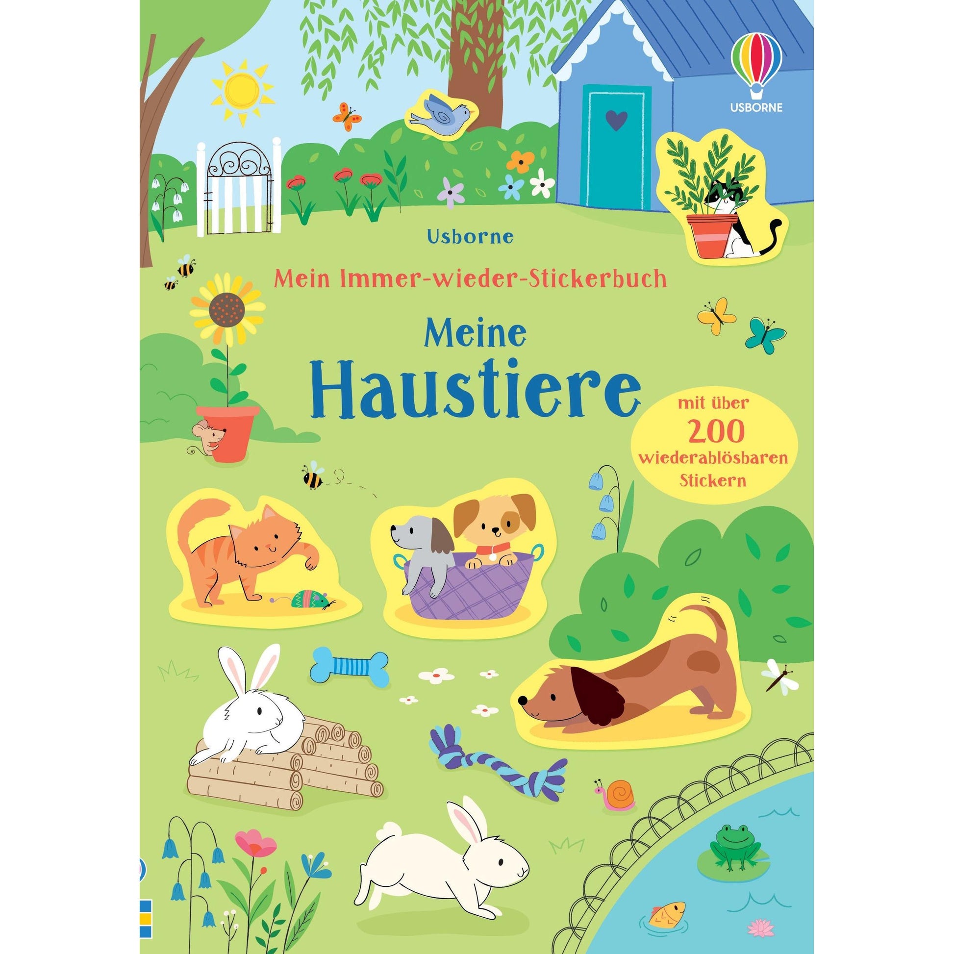 Usborne Mein Immer-wieder-Stickerbuch: Meine Haustiere 3+