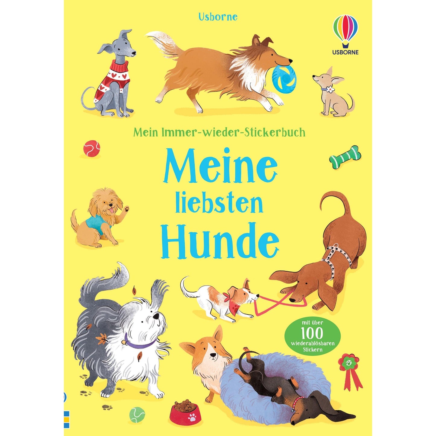 Usborne Mein Immer-wieder-Stickerbuch: Meine liebsten Hunde 3+