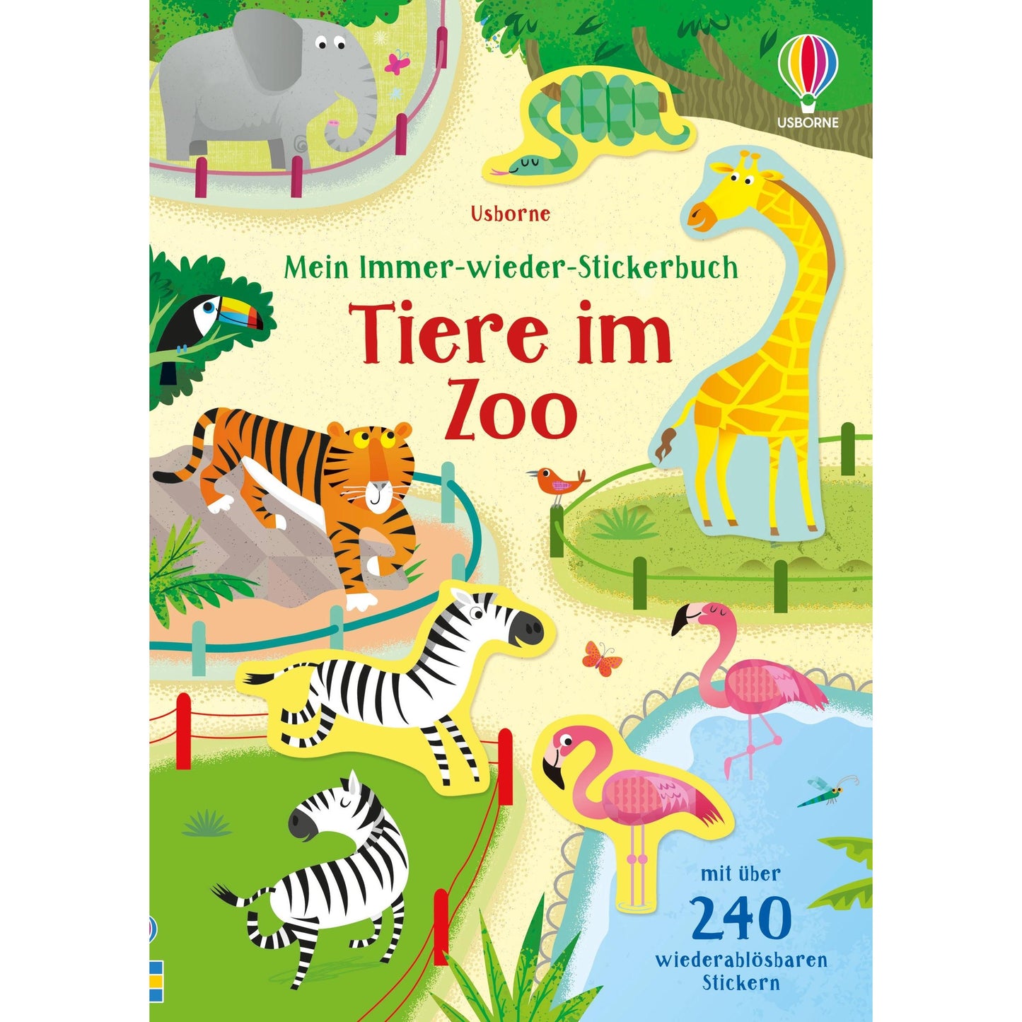 Usborne - Mein Immer-wieder-Stickerbuch: Tiere im Zoo