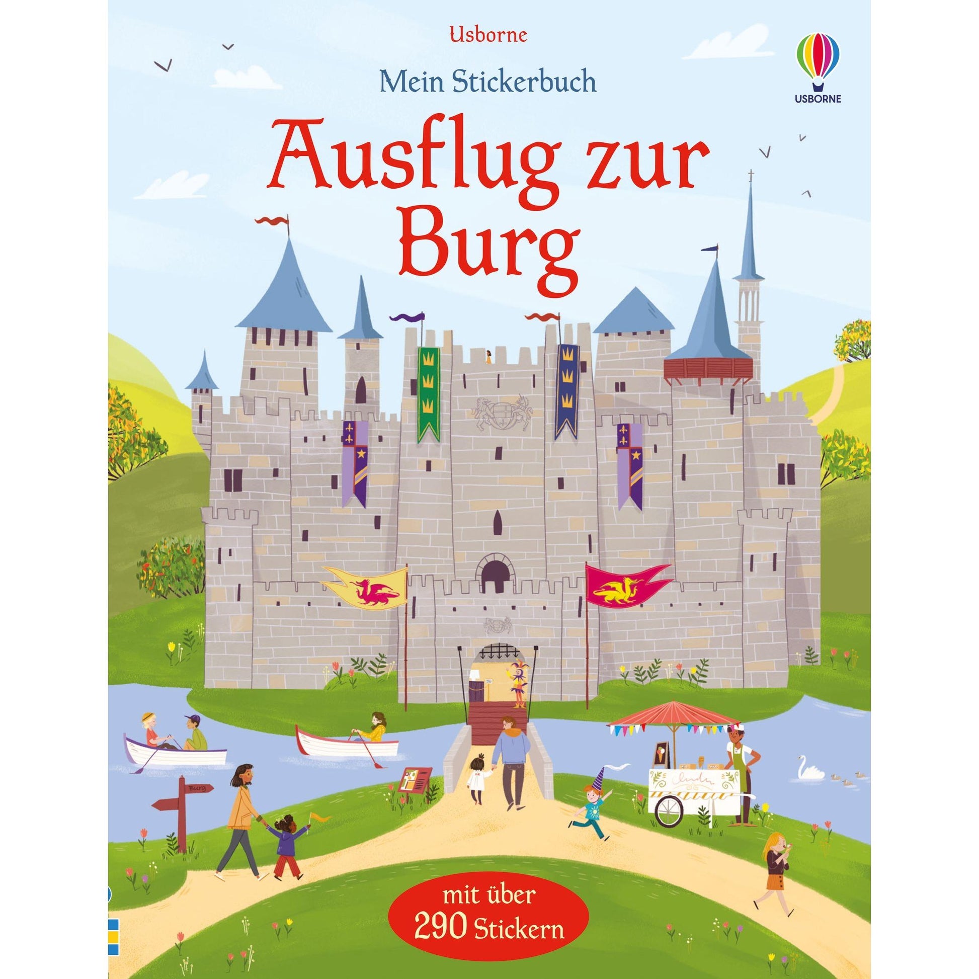 Usborne - Mein Stickerbuch Ausflug zur Burg 5+