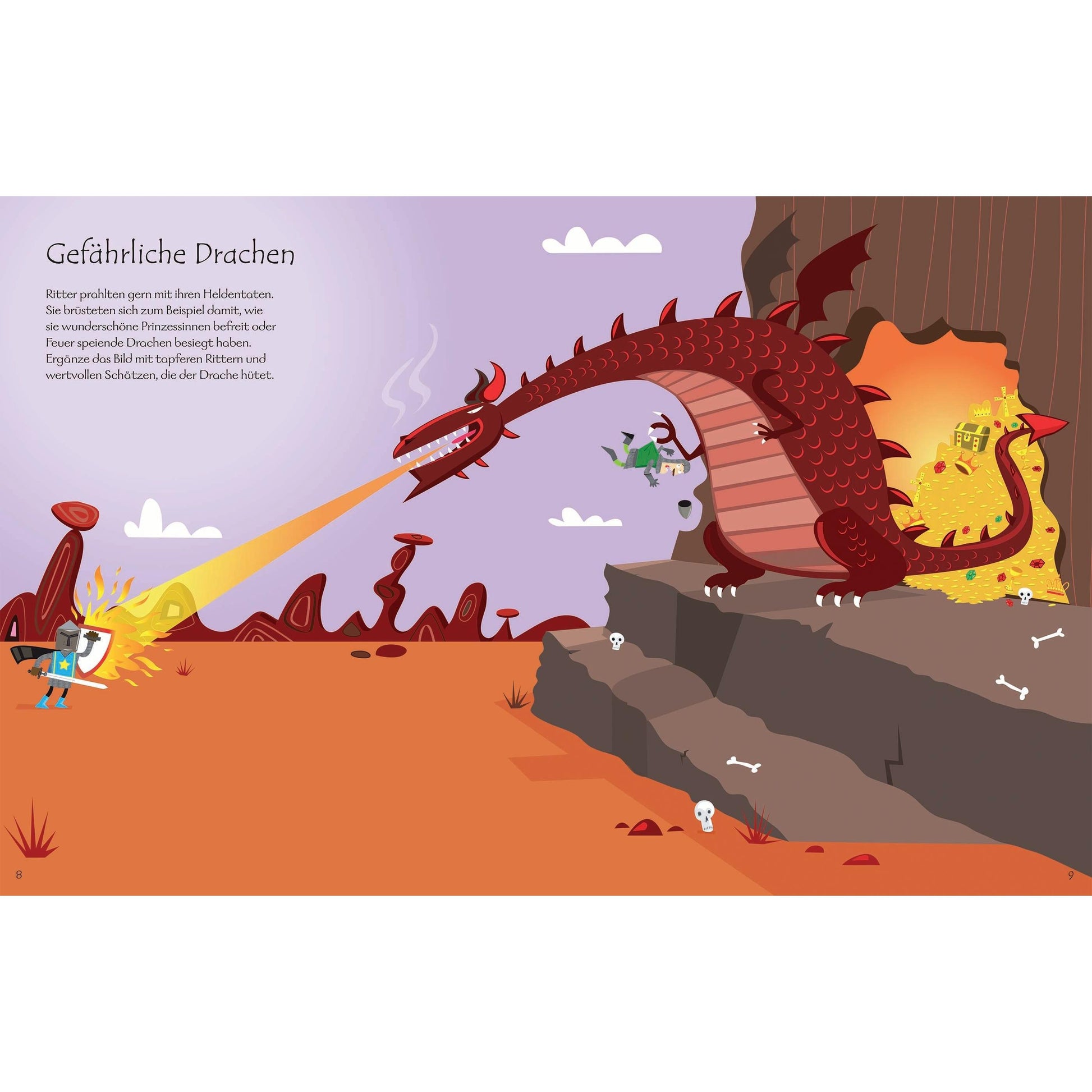 Usborne - Mein Stickerbuch Ritter und Burgen