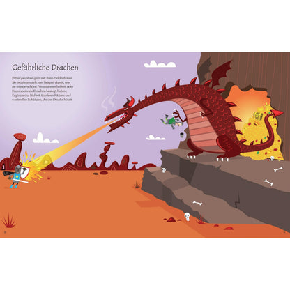 Usborne - Mein Stickerbuch Ritter und Burgen