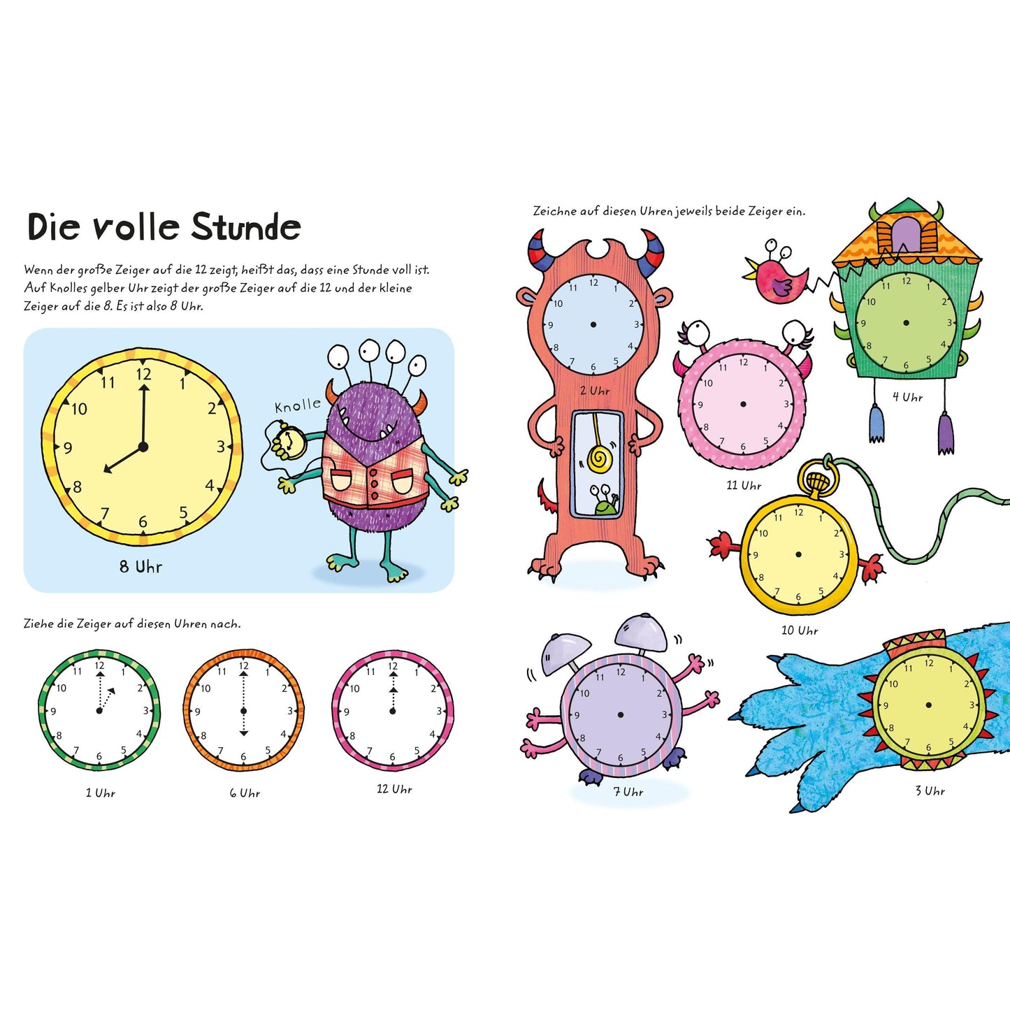 Usborne Mein Wisch-und-weg-Buch: Wie spät ist es?