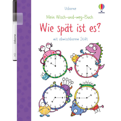 Usborne Mein Wisch-und-weg-Buch: Wie spät ist es?