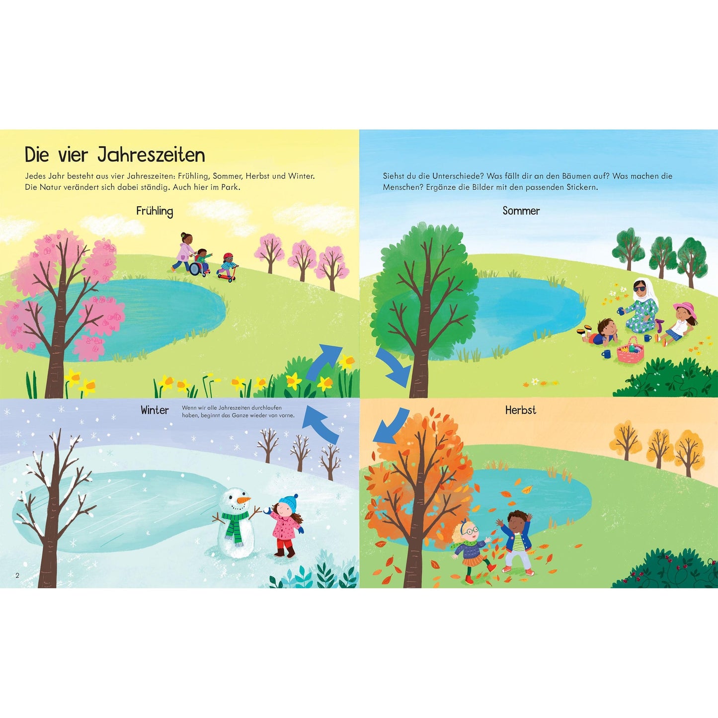 Usborne Mein erstes Stickerbuch: Das Wetter rund ums Jahr