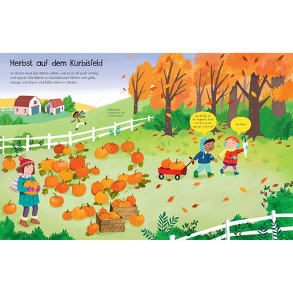 Usborne Mein erstes Stickerbuch: Das Wetter rund ums Jahr