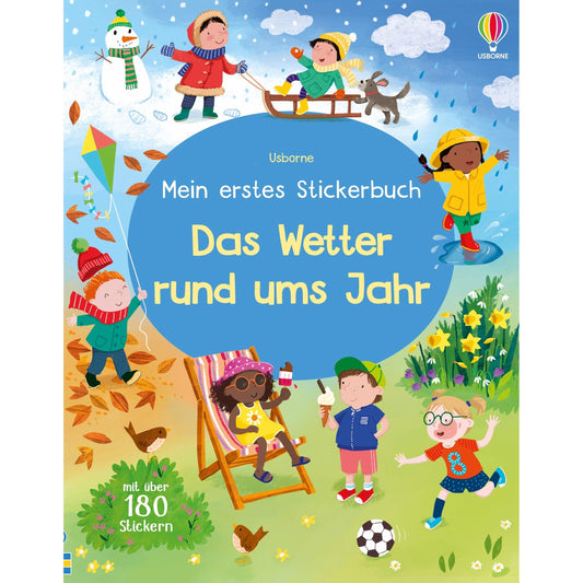 Usborne Mein erstes Stickerbuch: Das Wetter rund ums Jahr
