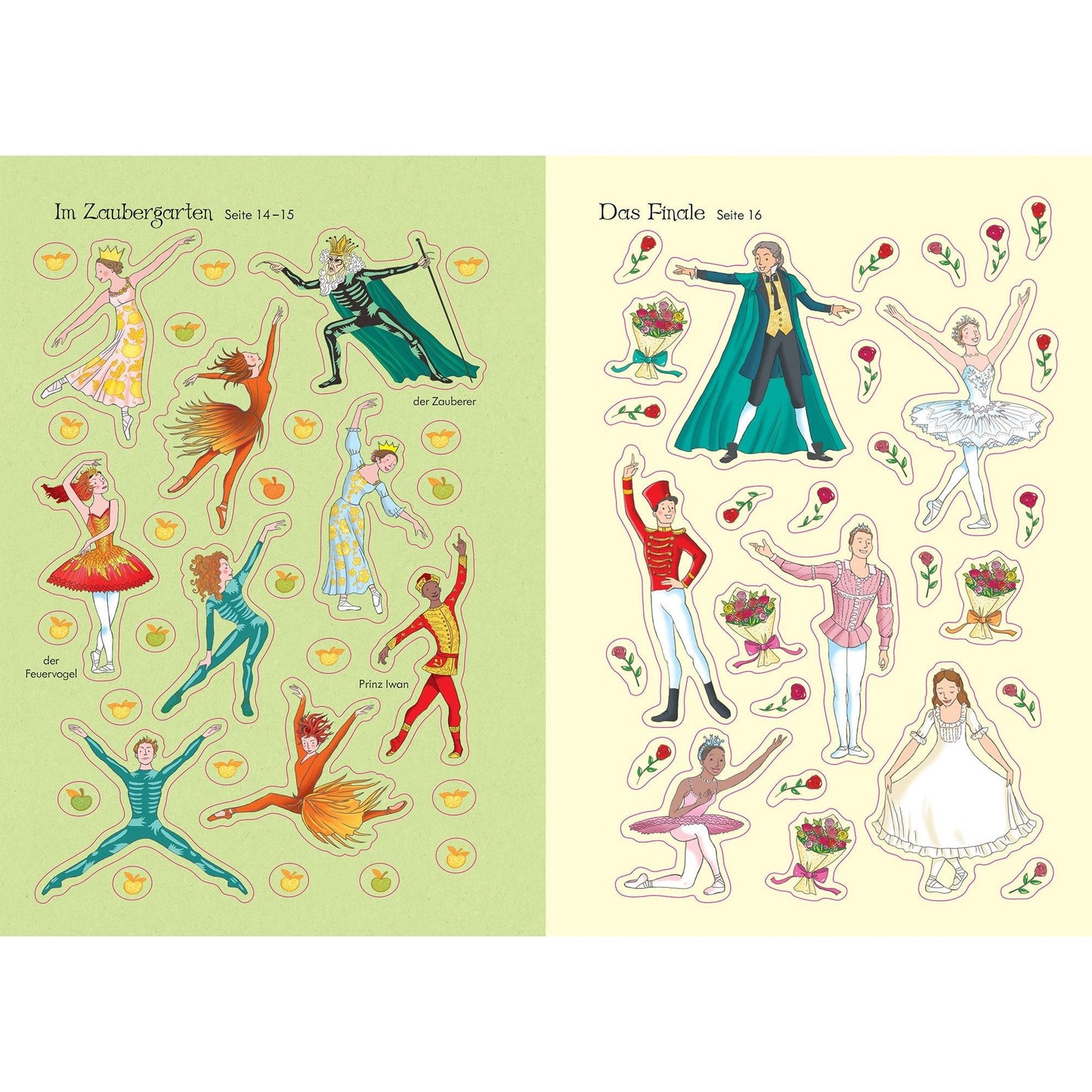 Usborne Mein immer wieder Stickerbuch: Ballett 3+