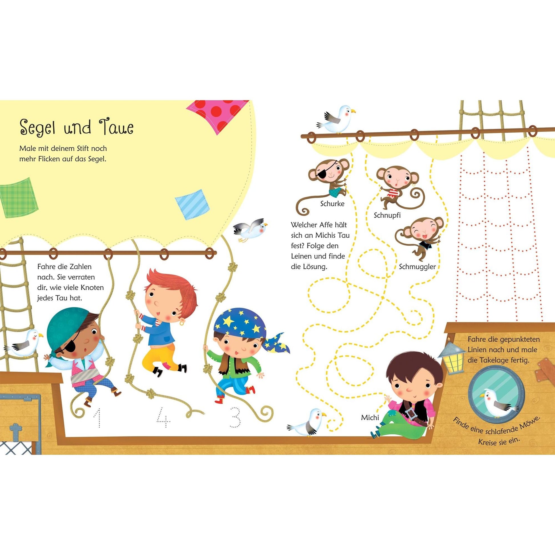 Usborne Mein wisch und weg Buch Bei den Piraten